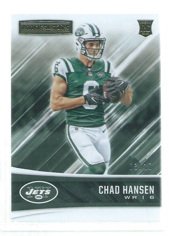 CHAD HANSEN 2017 PANINI ROOKIES & STARS GOLD ROOKIE RC #D 3/10