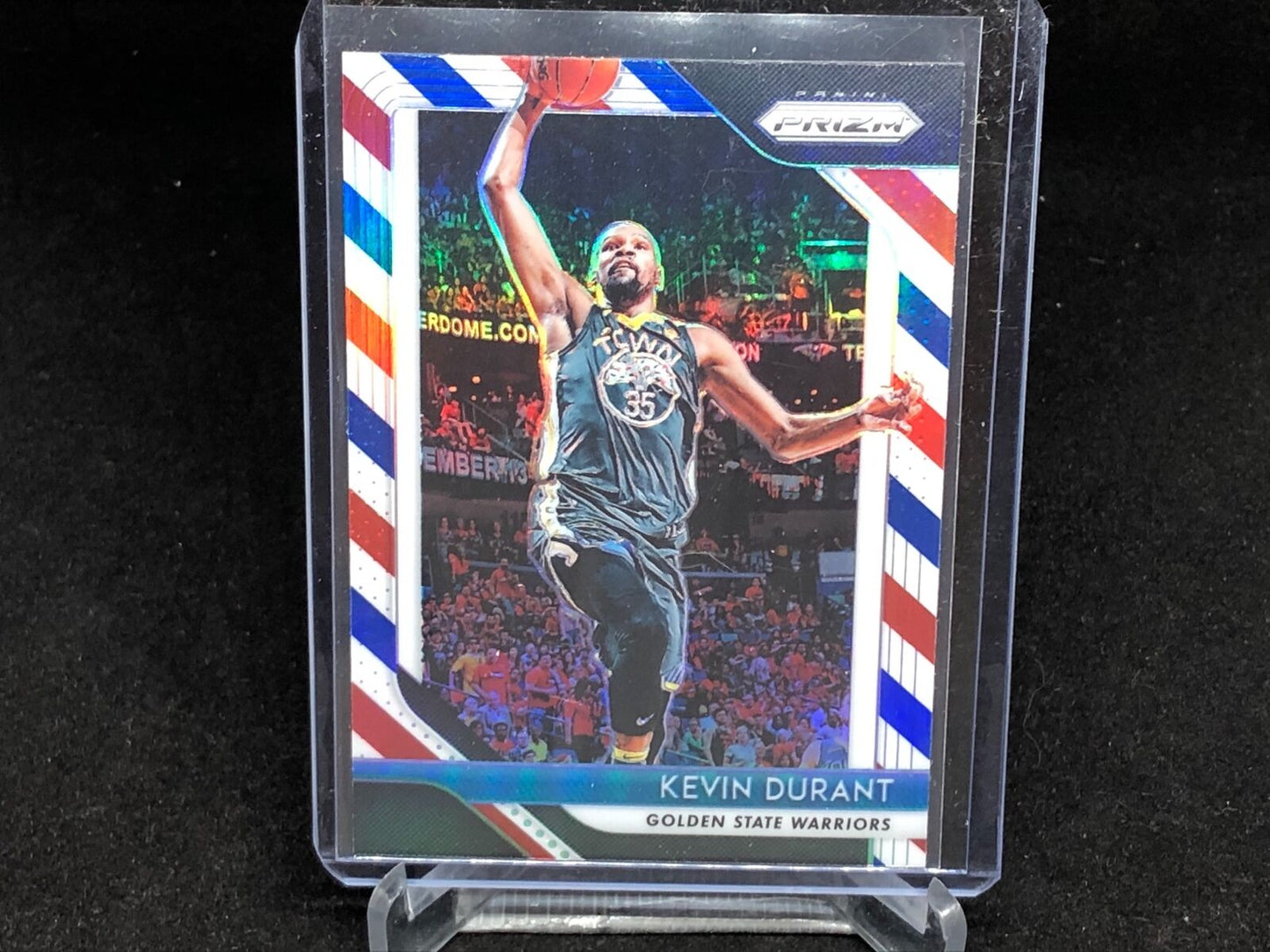 KEVIN DURANT 2018-19 PANINI PRIZM RED WHITE BLUE PRIZMS # 252