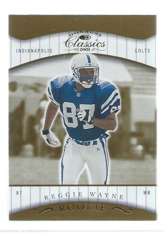 REGGIE WAYNE 2001 DONRUSS CLASSICS ROOKIE RC #D 419/475