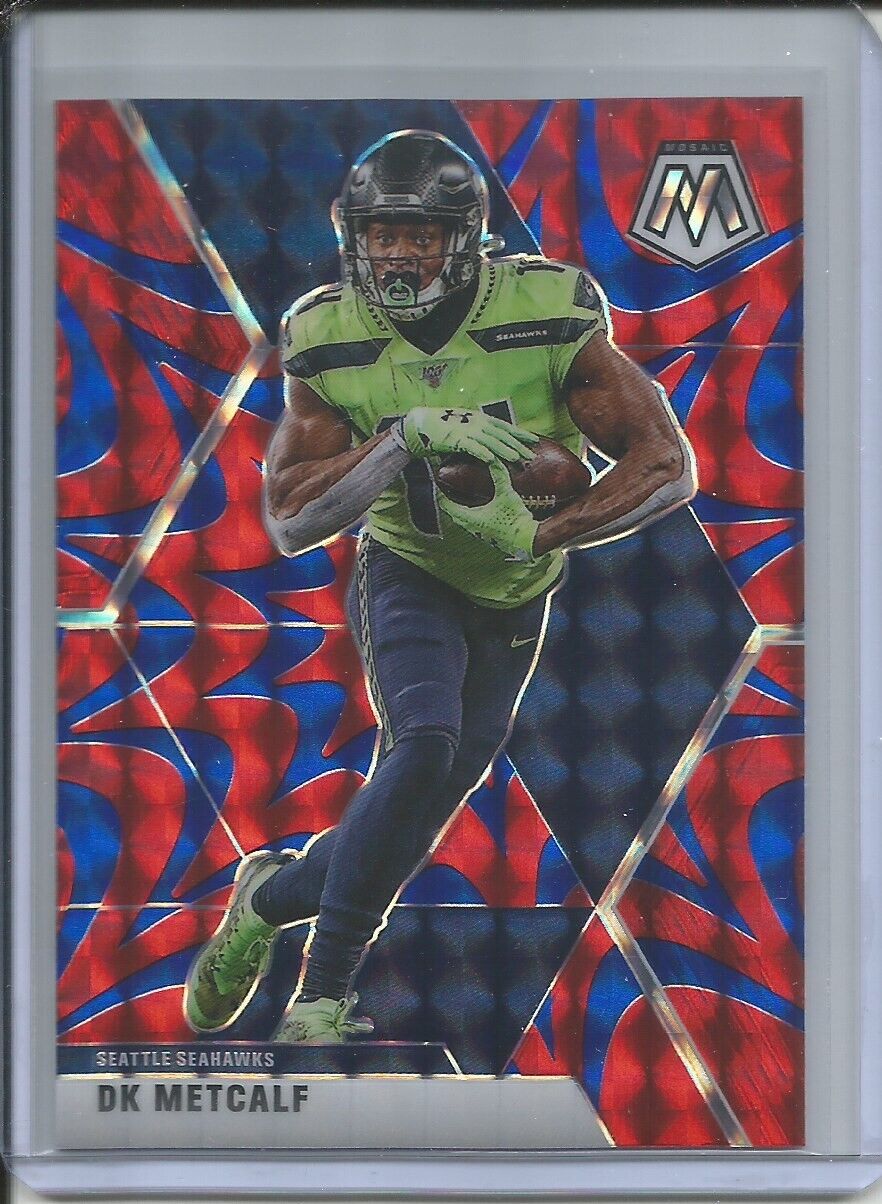 DK METCALF 2019-20 PANINI MOSAIC REACTIVE BLUE PRIZM SEAHAWKS
