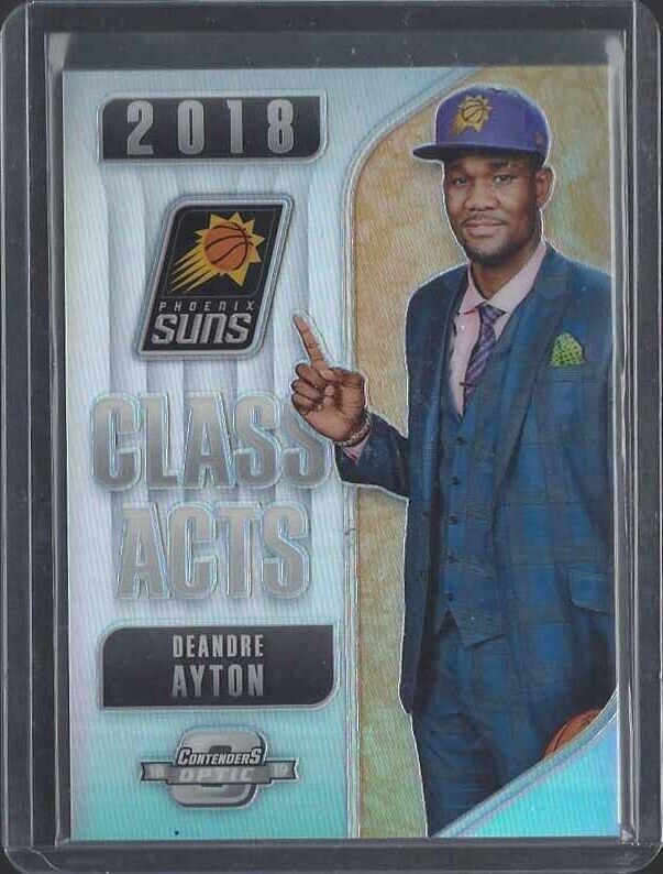 DEANDRE AYTON 2018-19 CONTENDERS OPTIC CLASS ACTS SILVER HOLO PRIZM RC #3
