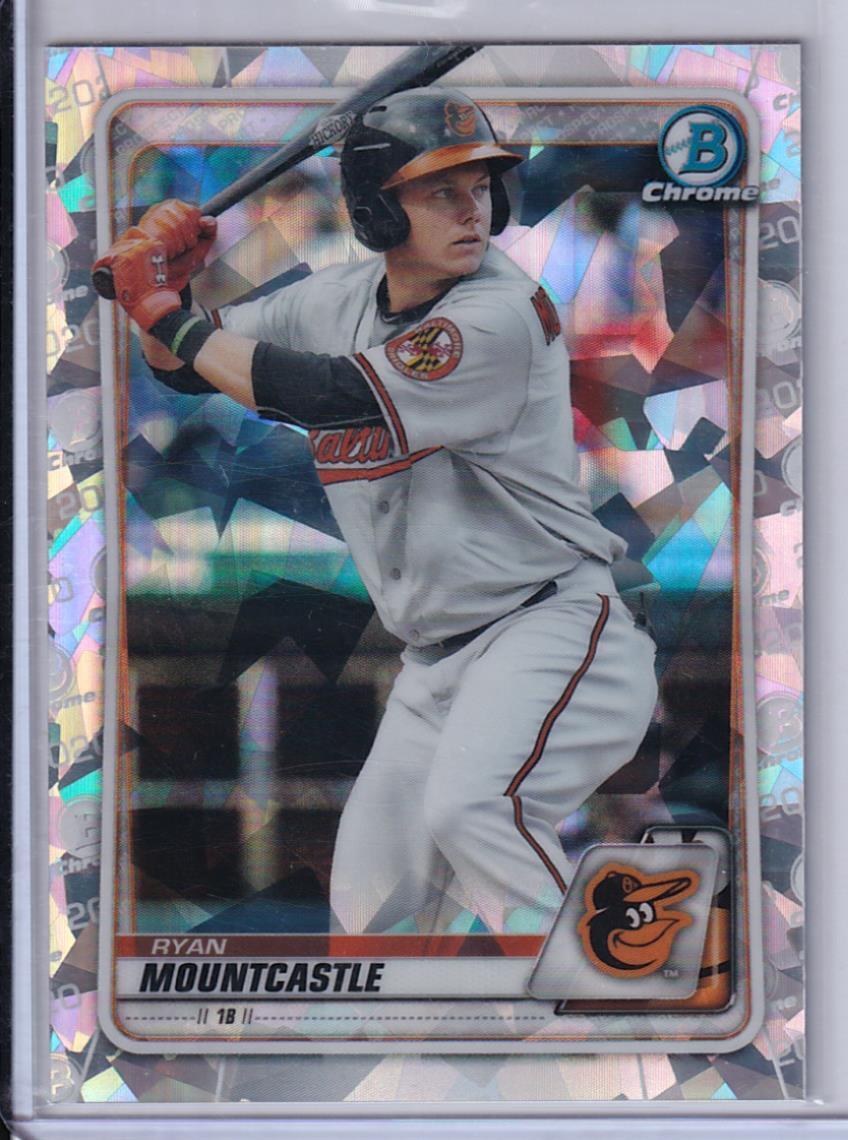 RYAN MOUNTCASTLE 2020 BOWMAN CHROME SILVER SAPPHIRE ATOMIC REFRACTOR #BCP-36