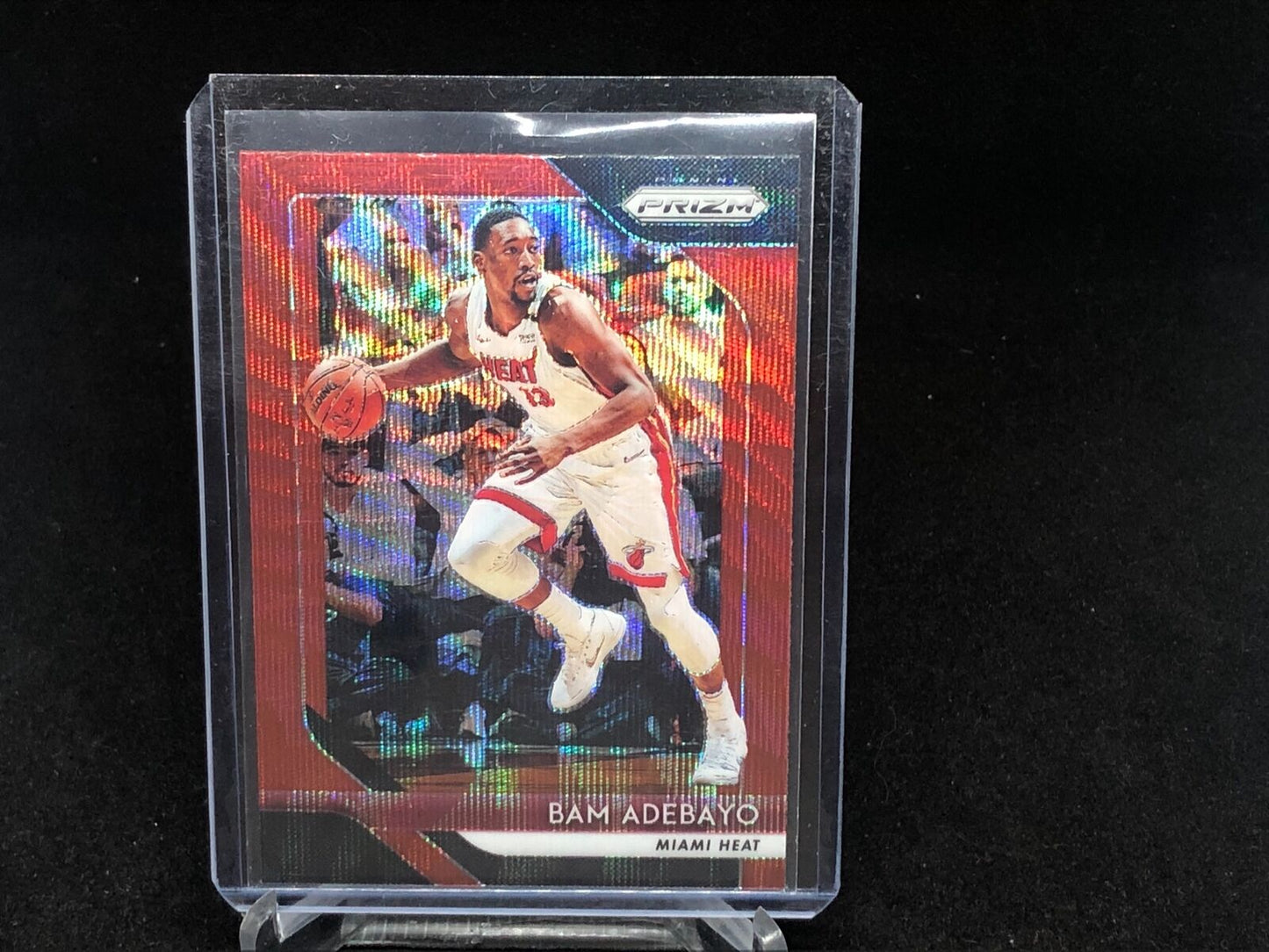 BAM ADEBAYO 2018-19 PANINI PRIZM RED RUBY WAVE PRIZM # 226