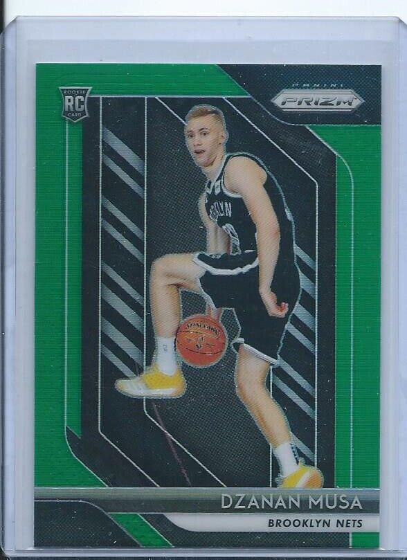 DZANAN MUSA 2018-19 PANINI PRIZM GREEN PRIZMS RC #198