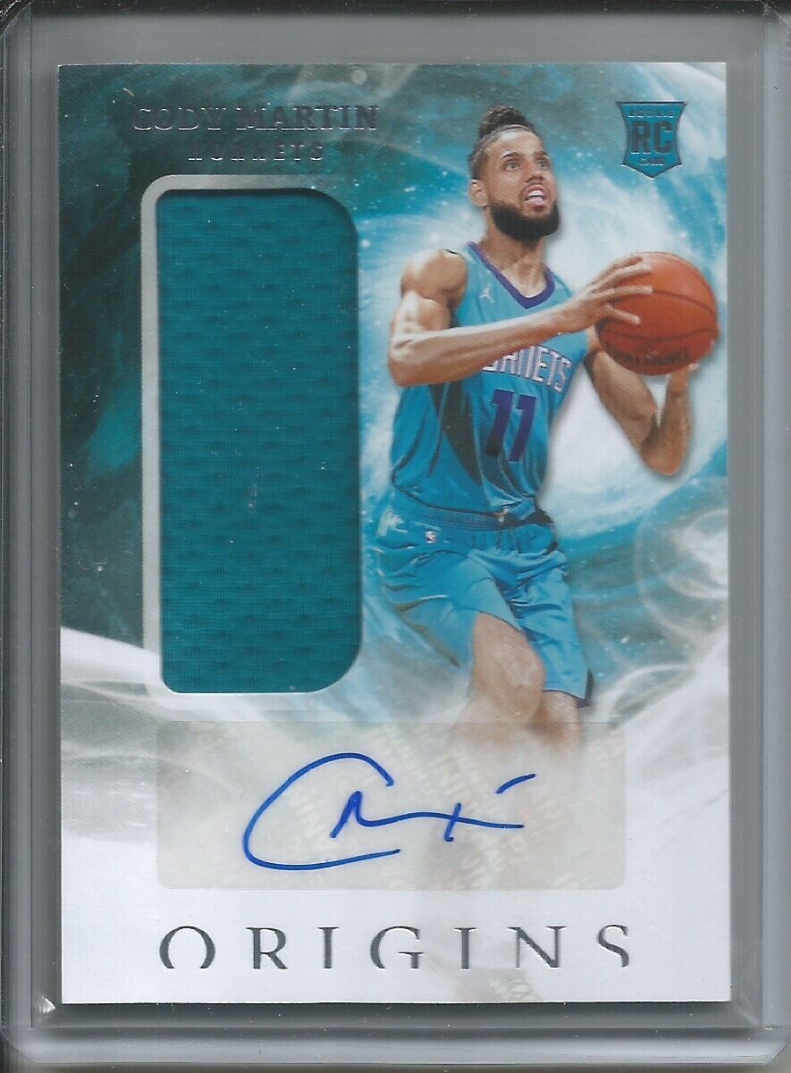 CODY MARTIN 2019-20 PANINI ORIGINS ROOKIE PATCH AUTO RC HORNETS