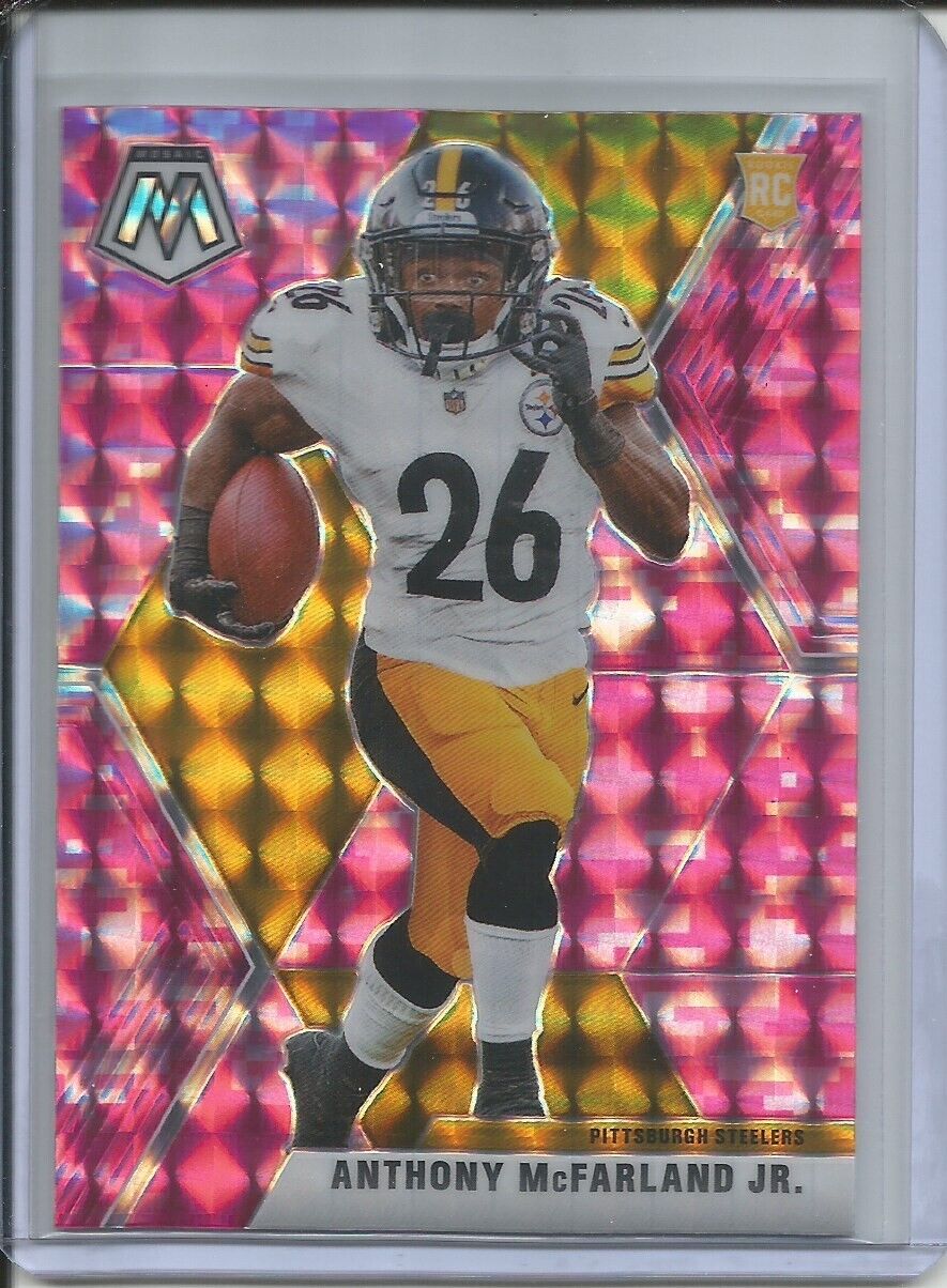 ANTHONY MCFARLAND JR 2019-20 PANINI MOSAIC PINK PRIZM ROOKIE RC STEELERS