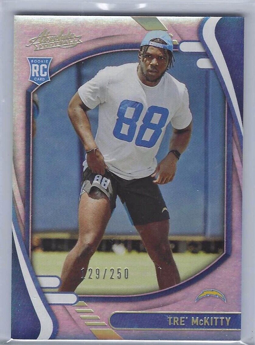 TRE MCKITTY 2021 ABSOLUTE SILVER ROOKIE RC #D 129/250