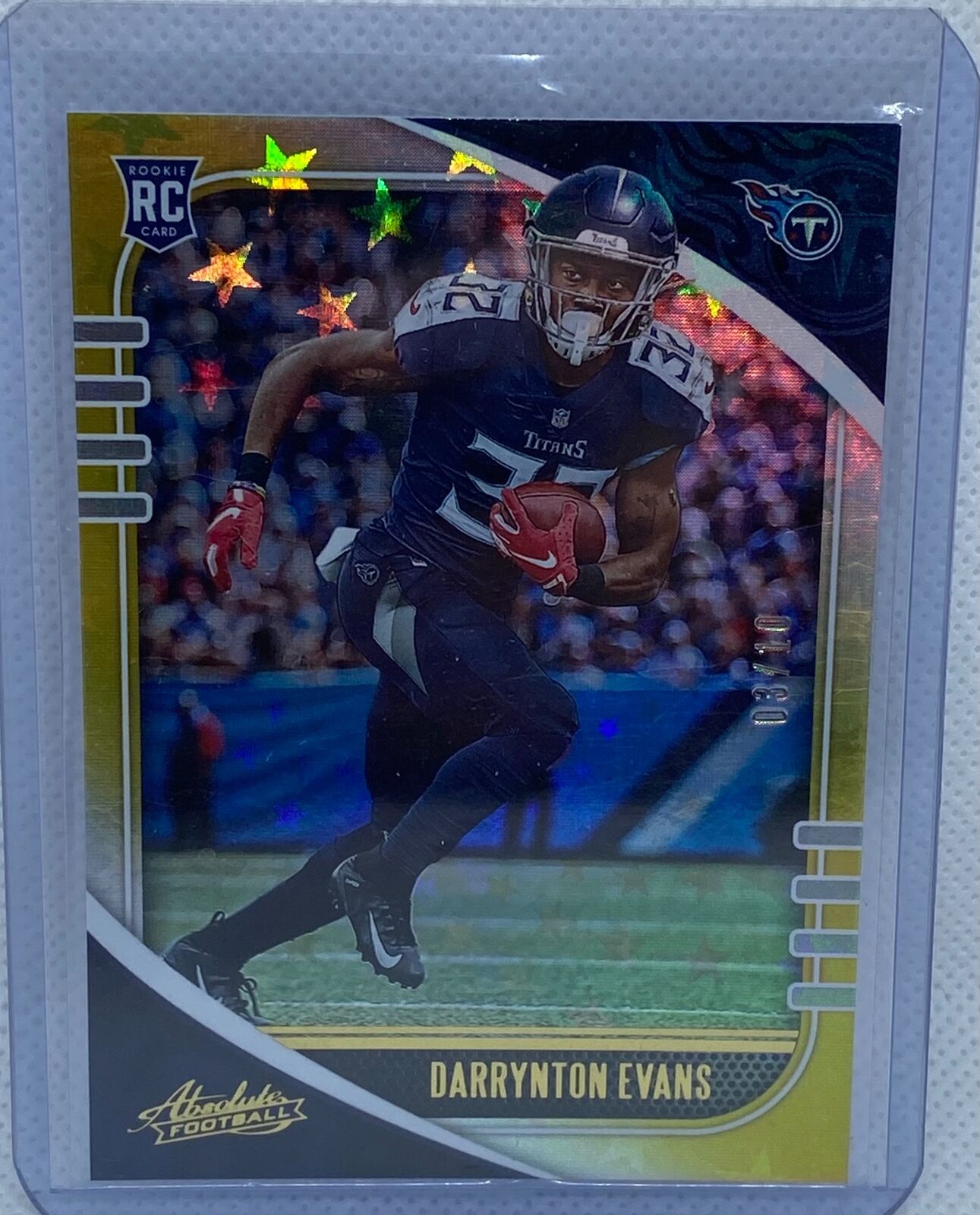 DARRYNTON EVANS 2020 PANINI ABSOLUTE GOLD STARS PRIZM RC #D 3/10