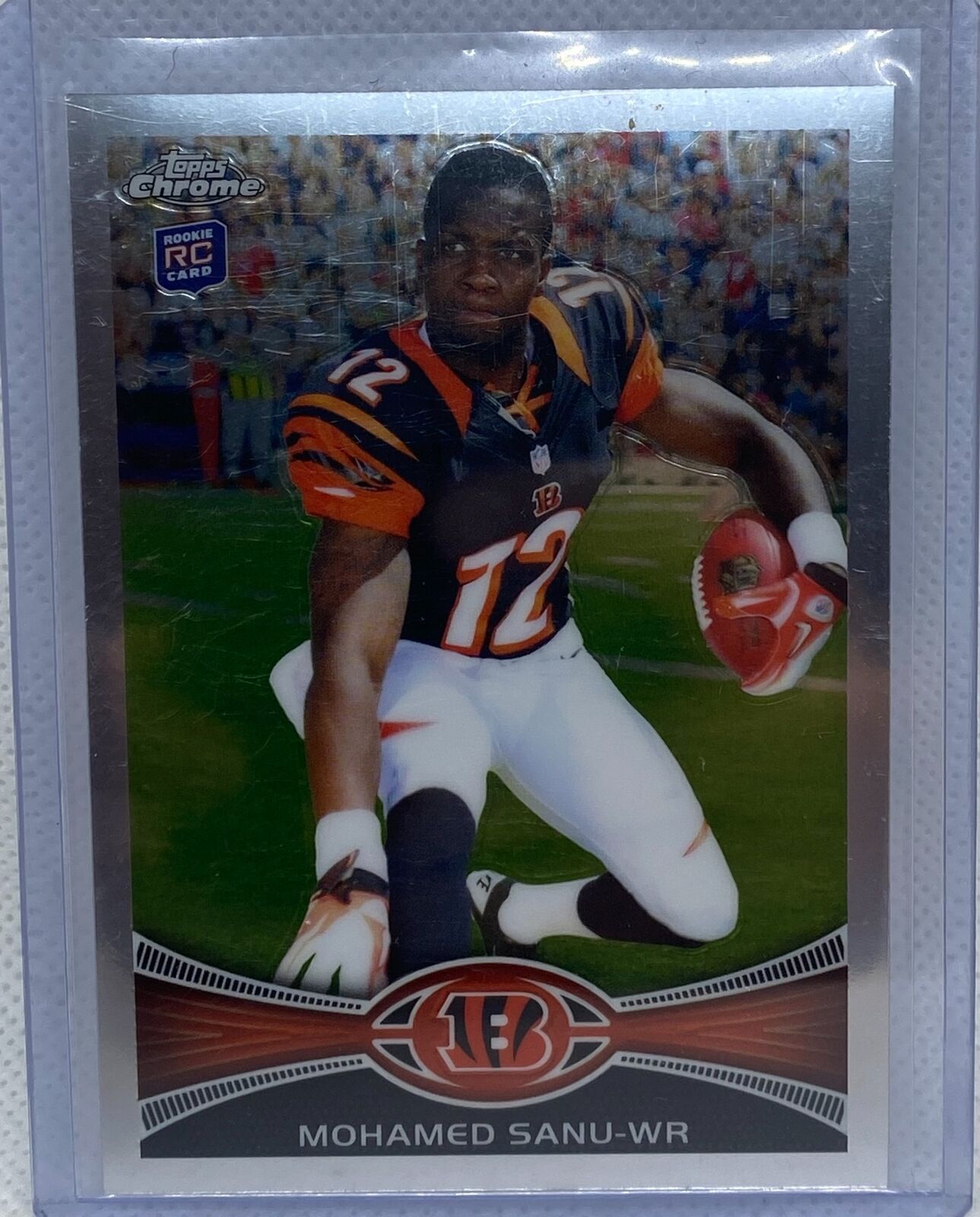 MOHAMED SANU 2012 TOPPS CHROME SP PHOTO VARIATION SHORT PRINT RC #98