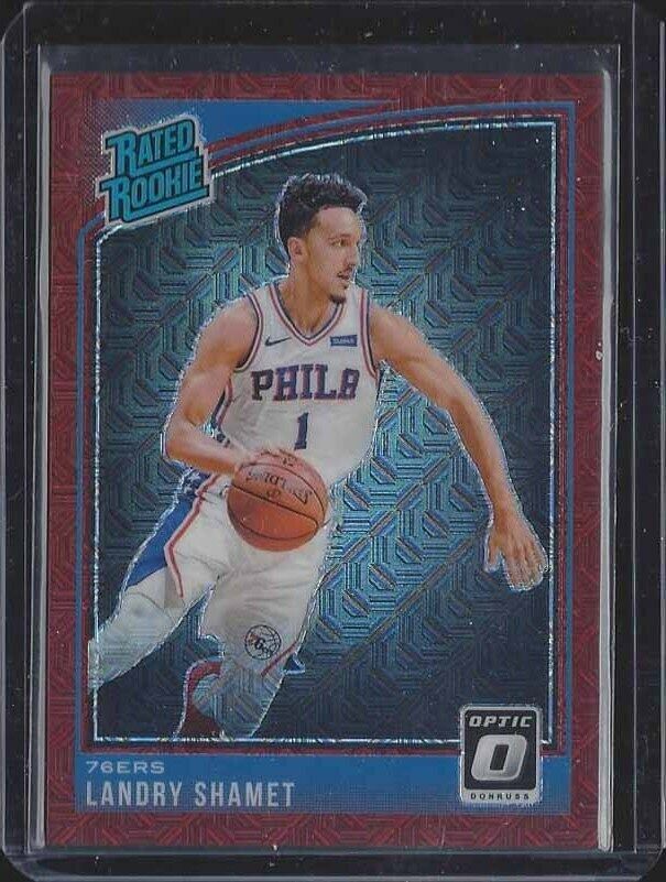 LANDRY SHAMET 2018-19 DONRUSS OPTIC CHOICE RED HOLO ROOKIE RC #D 56/88