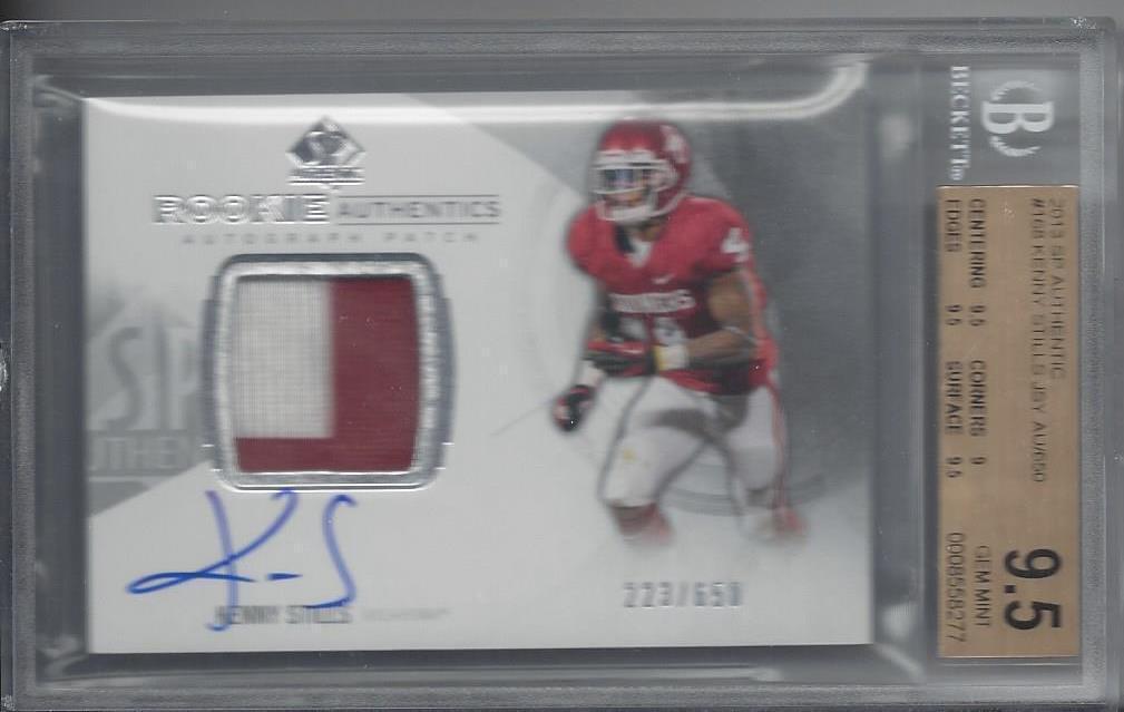 KENNY STILLS 2013 SP AUTHENTIC RPA 2 COLOR PATCH AUTO RC /650 BGS 9.5 10 AU POP3