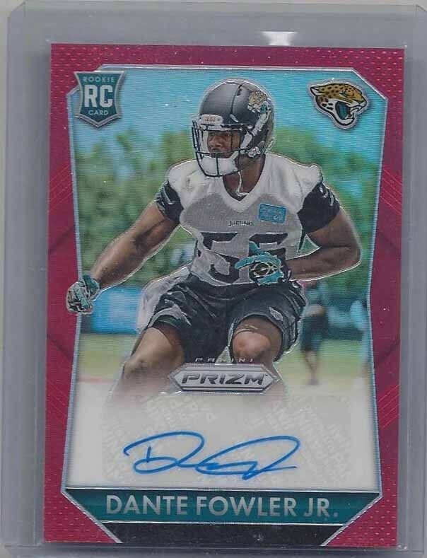 DANTE FOWLER JR 2015 PANINI PRIZM RED PRIZMS ROOKIE AUTO RC #D 78/199