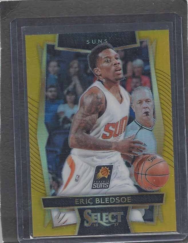 1/1 ERIC BLEDSOE 2016-17 PANINI SELECT GOLD PRIZM SUNS #D 2/10 HIS JERSEY #2 !!!