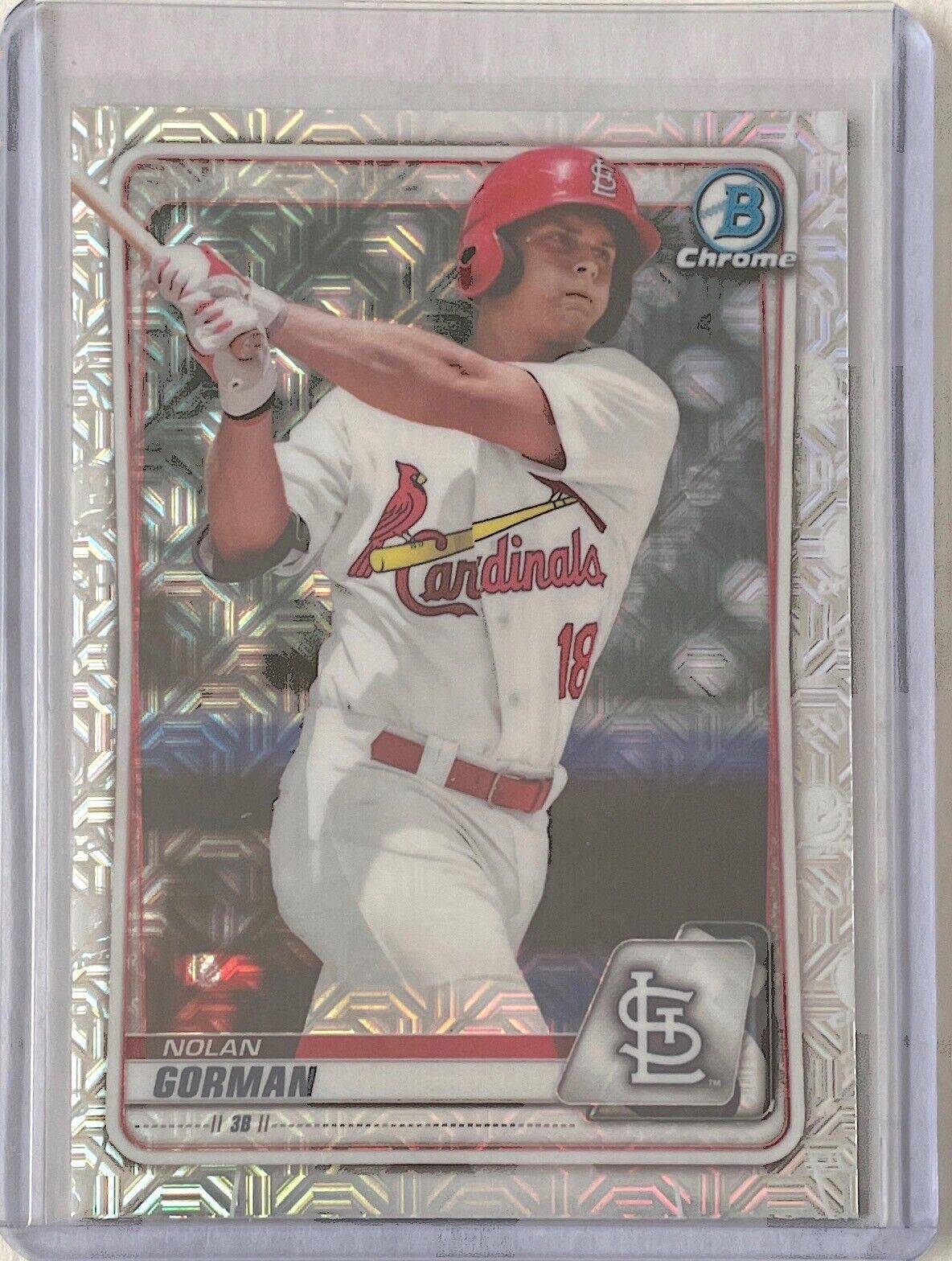 NOLAN GORMAN 2020 BOWMAN CHROME PROSPECT MEGA BOX MOJO REFRACTOR #BCP-66