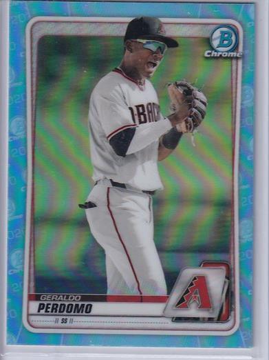 GERALDO PERDOMO 2020 BOWMAN CHROME PROSPECT SKY BLUE REFRACTOR BD-89
