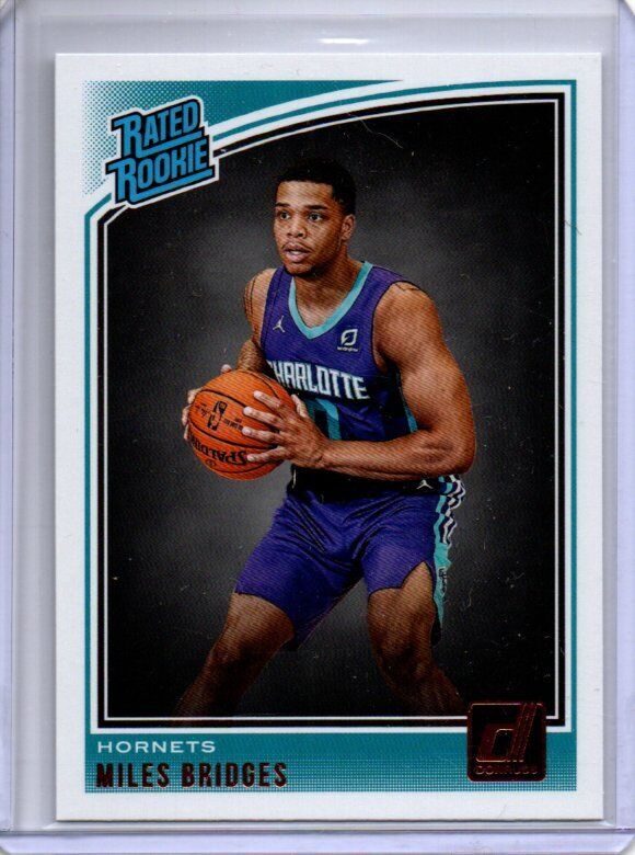 MILES BRIDGES 2018-19 PANINI DONRUSS TRUE ROOKIE RC #172