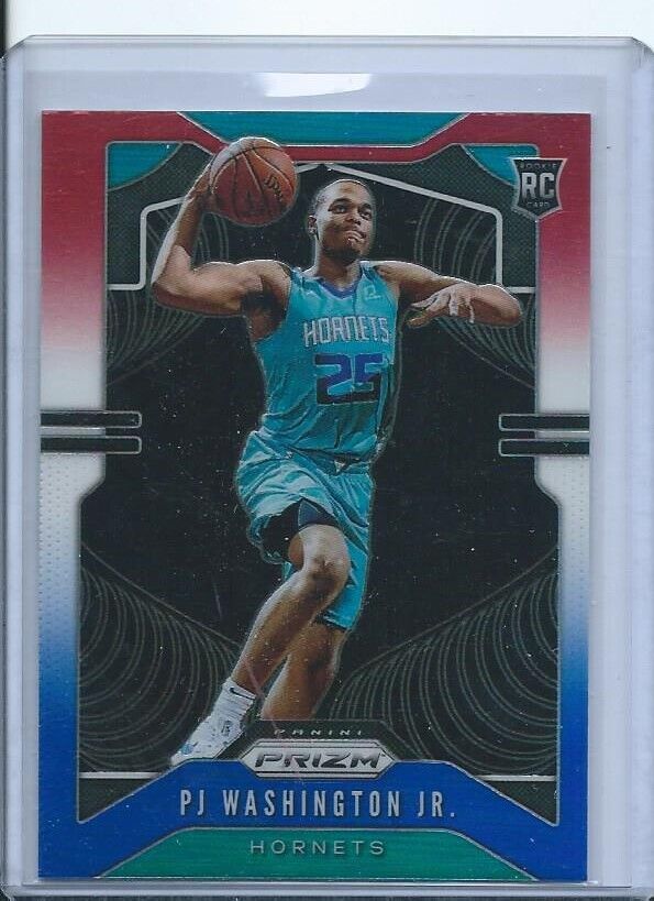 PJ WASHINGTON JR. 2019-20 PANINI PRIZM RED WHITE BLUE PRIZMS RC #258