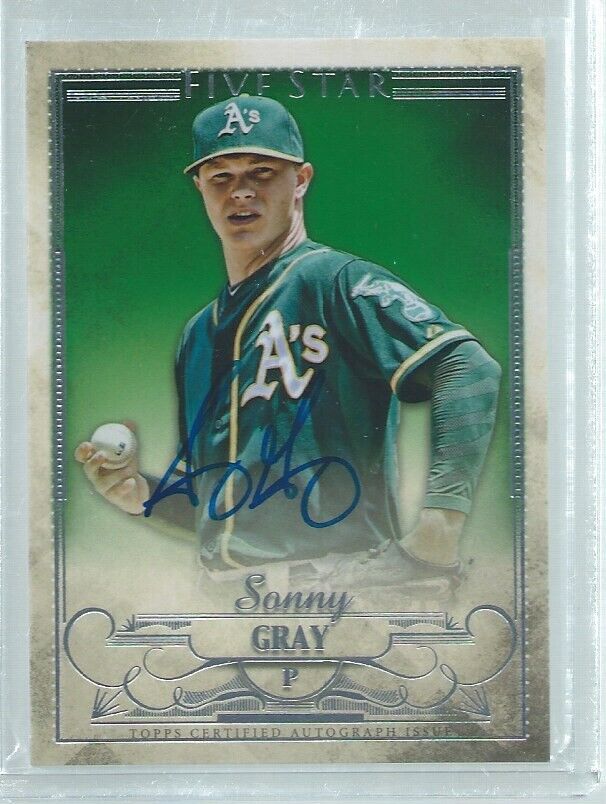 SONNY GRAY 2016 TOPPS FIVE STAR ON CARD AUTO