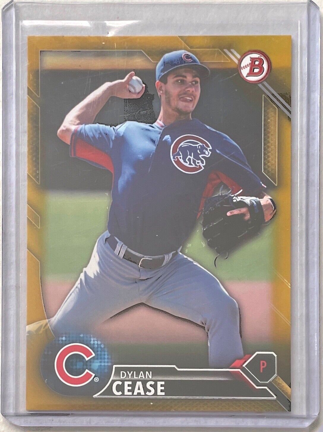 DYLAN CEASE 2016 BOWMAN PAPER PROSPECT GOLD #D 39/50