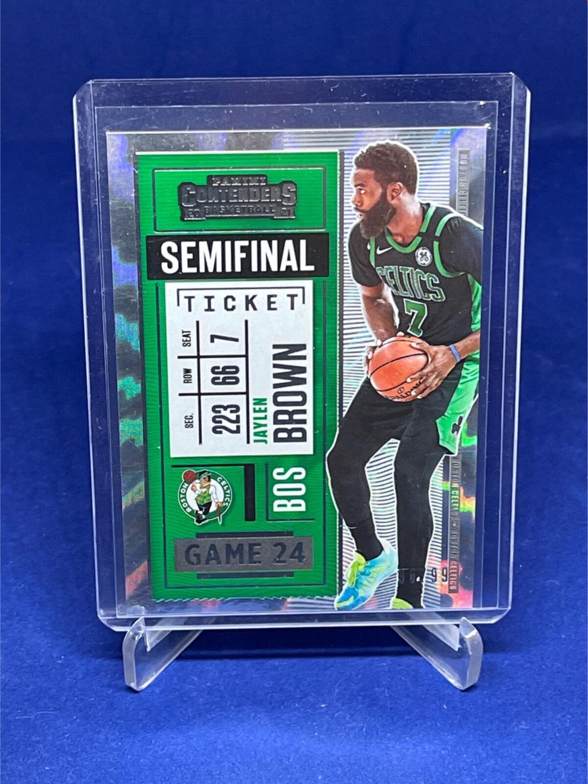 JAYLEN BROWN 2020-21 PANINI CONTENDERS SEMIFINAL TICKET FOIL #D 96/99