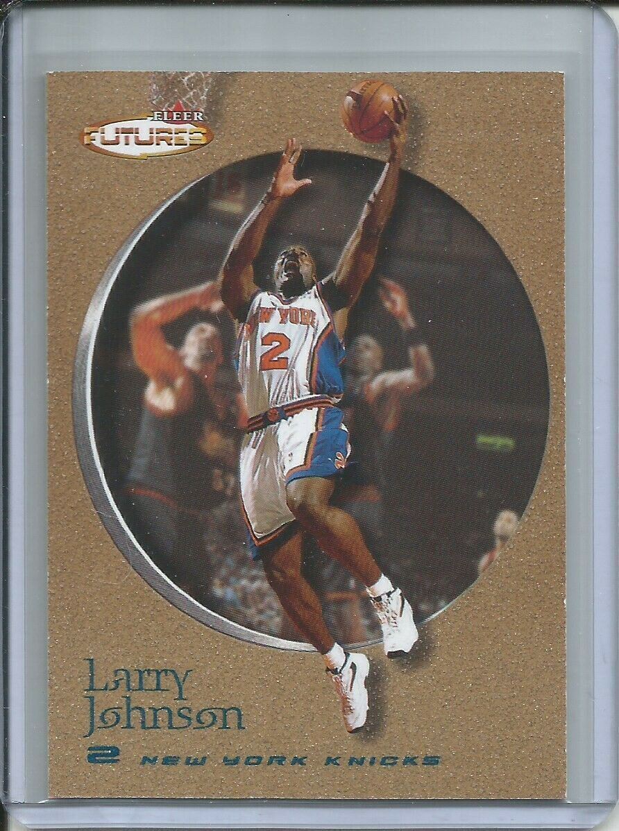 LARRY JOHNSON 2000-01 FLEER FUTURES COPPER #D 350/750 KNICKS