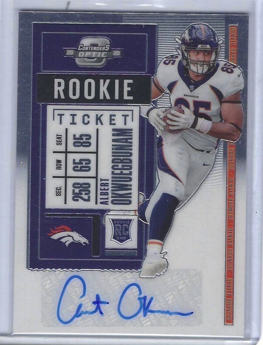 ALBERT OKWUEGBUNAM 2020 OPTIC CONTENDERS ROOKIE AUTO RC #180