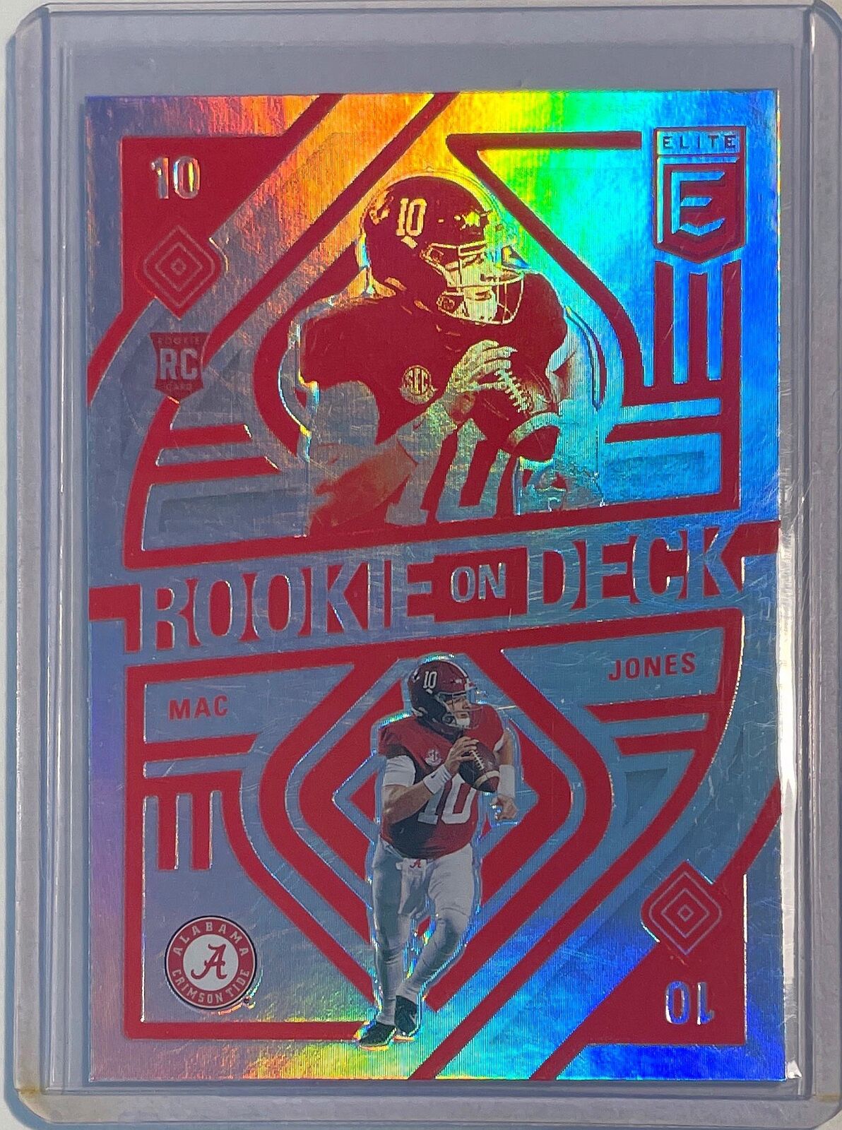 MAC JONES 2021 PANINI DONRUSS ELITE ROOKIE ON DECK ROOKIE RC #RD5
