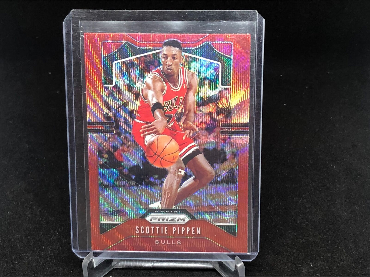 SCOTTIE PIPPEN 2019-20 PANINI PRIZM RED RUBY WAVE PRIZM # 10
