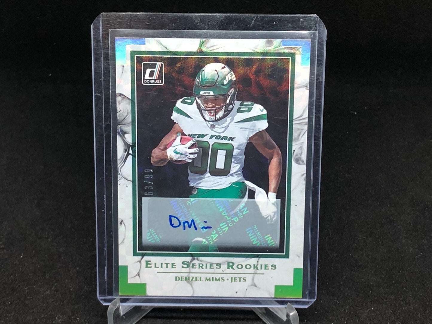 DENZEL MIMS 2020 PANINI DONRUSS ELITE SERIES ROOKIES AUTO RC #D 63/99