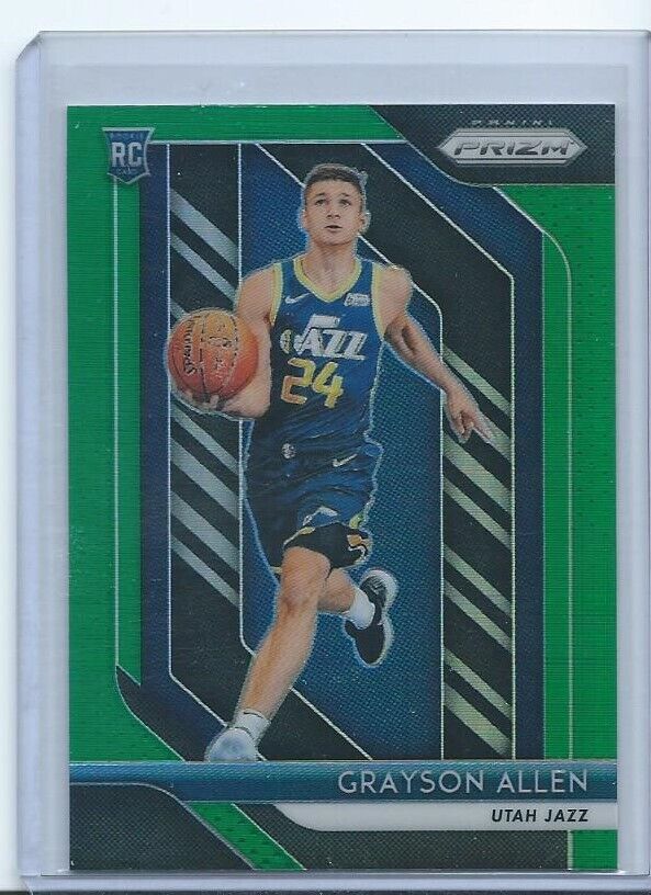 GRAYSON ALLEN 2018-19 PANINI PRIZM GREEN PRIZMS RC #123