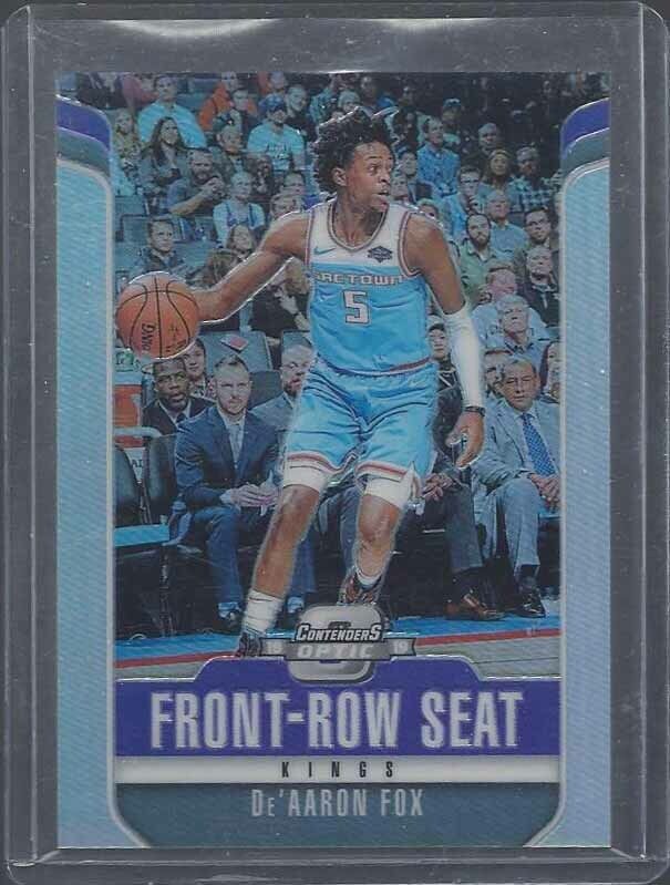 DE'AARON FOX 2018-19 CONTENDERS OPTIC FRONT ROW SEAT SILVER HOLO #3