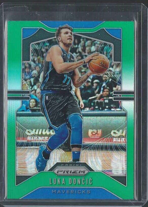 LUKA DONCIC 2019-20 PANINI PRIZM GREEN PRIZMS SP #75