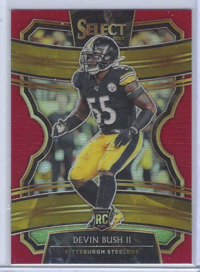 DEVIN BUSH 2019 PANINI SELECT RED CONCOURSE LEVEL PRIZM RC #D /99