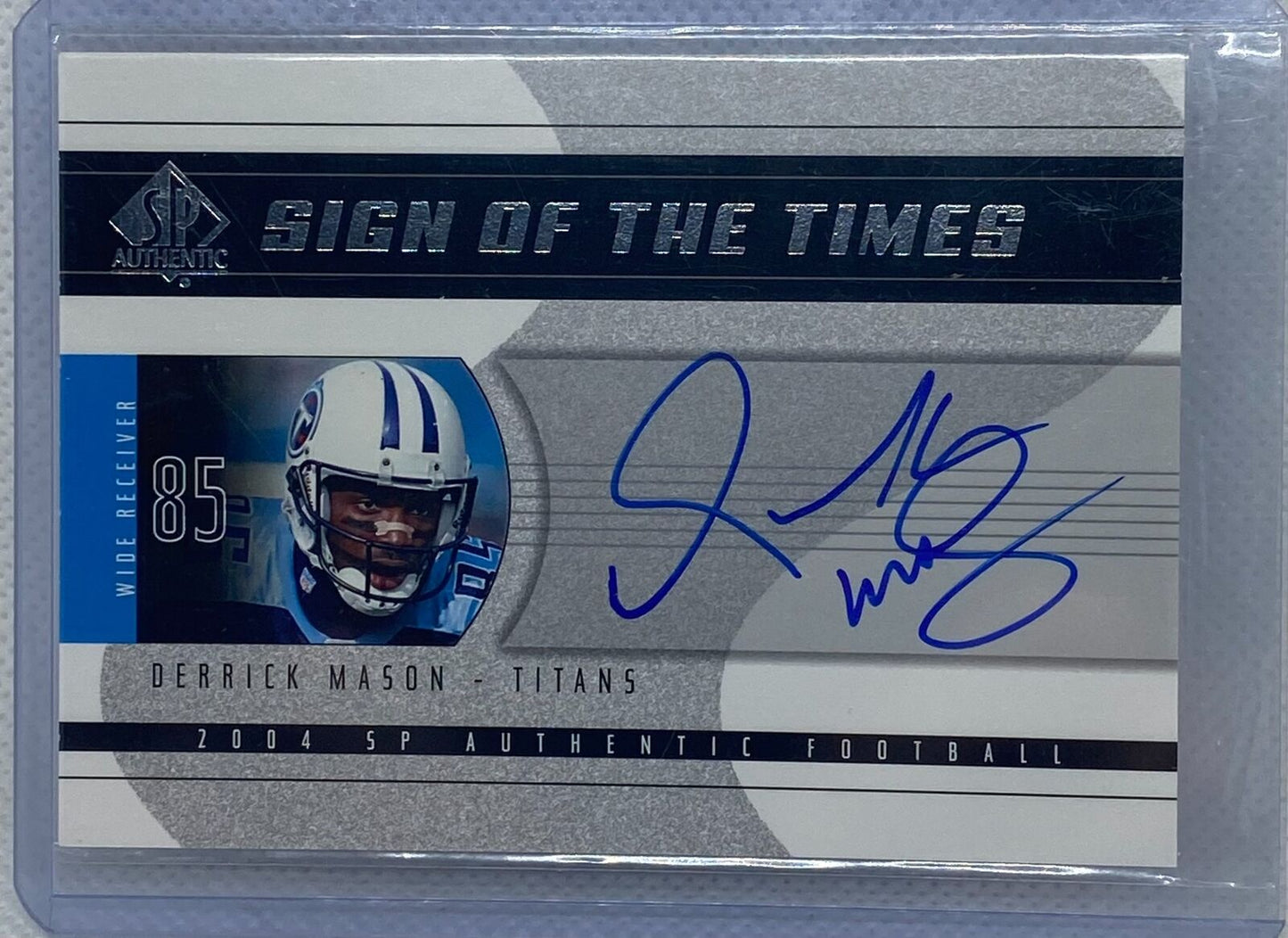 DERRICK MASON 2004 UPPER DECK SP SIGN OF THE TIMES ON CARD AUTO #SOT-MA