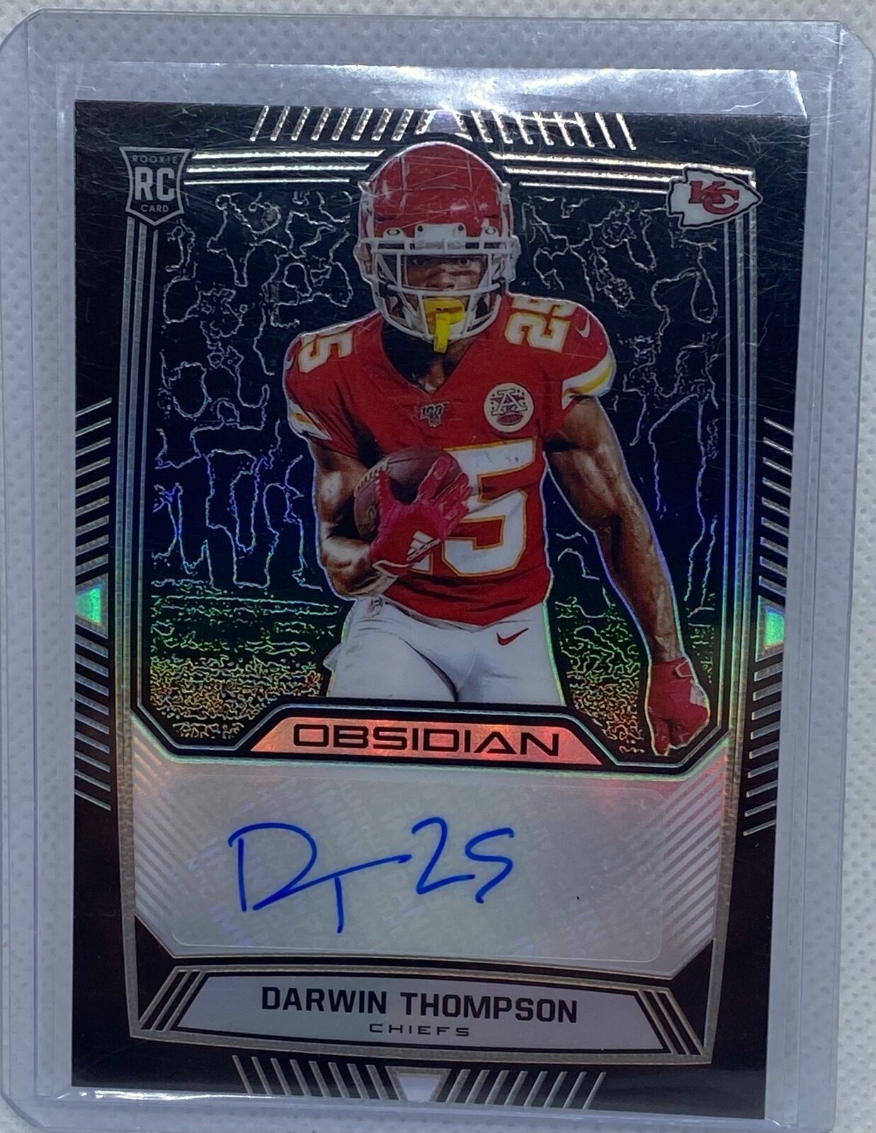 DARWIN THOMPSON 2019 PANINI OBSIDIAN AUTO RC #D /150