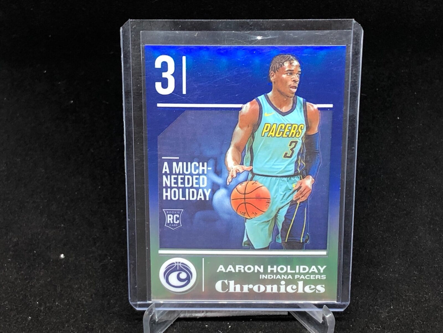 AARON HOLIDAY 2018-19 PANINI CHRONICLES BLUE PRIZM RC #D 52/99