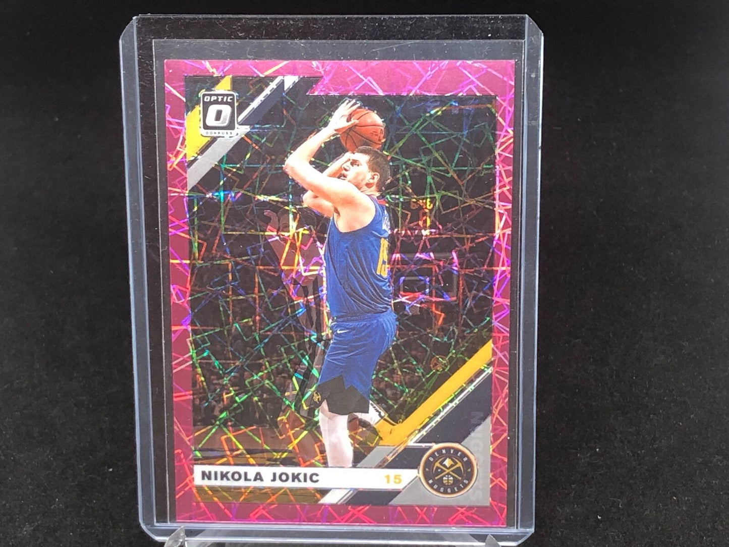 NIKOLA JOKIC 2019-20 PANINI DONRUSS OPTIC PINK VELOCITY PRIZM #D 2/79
