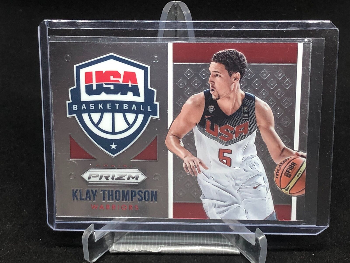 KLAY THOMPSON 2015-16 PANINI PRIZM USA BASKETBALL # 17