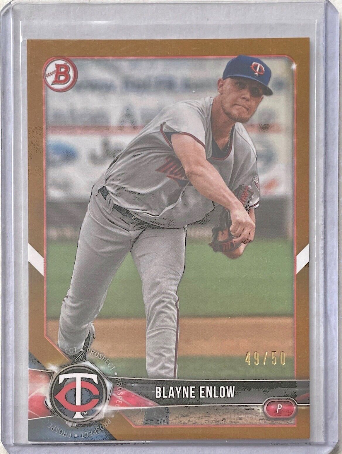 BLAYNE ENLOW 2018 BOWMAN PAPER PROSPECT GOLD #D 49/50