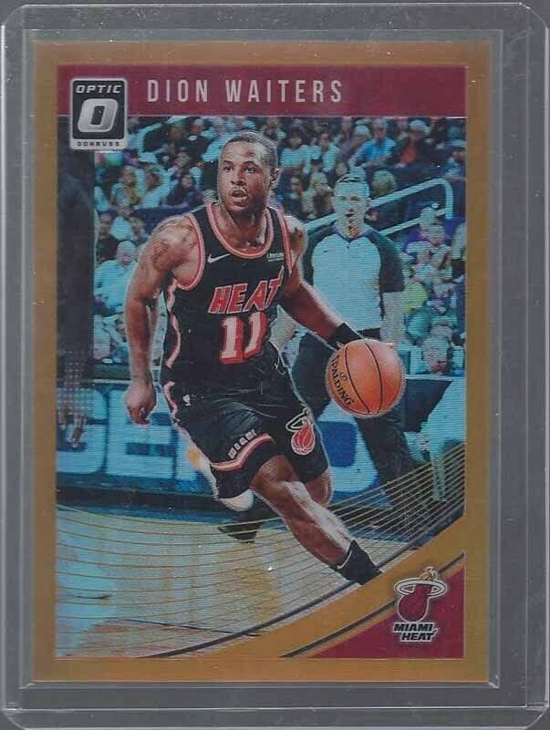 1/1 DION WAITERS 2018-19 OPTIC ORANGE HOLO #D 11/199 HIS JERSEY NUMBER #11 !!!!