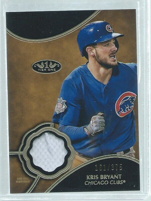 KRIS BRYANT 2019 TOPPS TIER ONE JERSEY #D 161/375