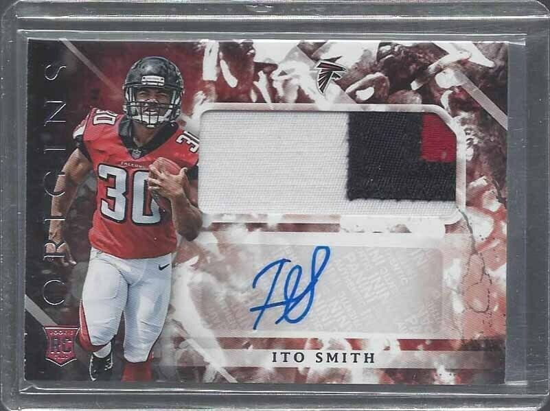 ITO SMITH 2018 PANINI ORIGINS RPA ROOKIE 3 COLOR PATCH AUTO RC