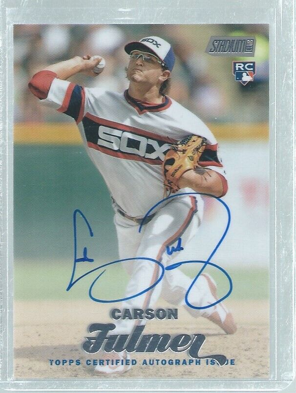 CARSON FULMER 2017 TOPPS STADIUM CLUB ON CARD AUTO ROOKIE RC
