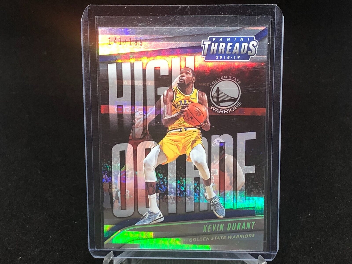 KEVIN DURANT 2018-19 PANINI THREADS HIGH OCTANE FOIL #D 141/199
