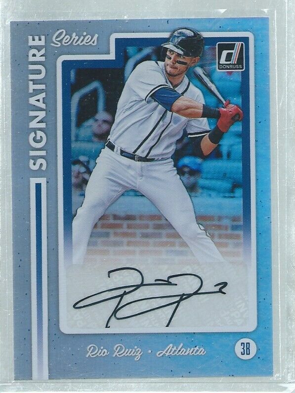 RIO RUIZ 2017 DONRUSS SIGNATURE SERIES AUTO