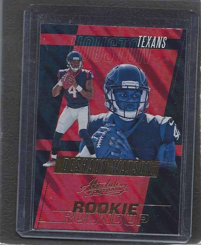 DESHAUN WATSON 2017 PANINI ABSOLUTE ROOKIE ROUNDUP TEXANS RC #7