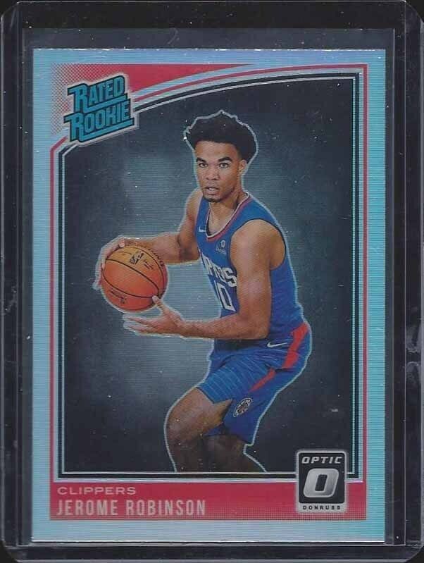 JEROME ROBINSON 2018-19 DONRUSS OPTIC SILVER HOLO PRIZM RC #152