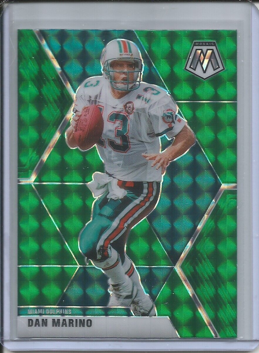 DAN MARINO 2019-20 PANINI MOSAIC GREEN PRIZM DOLPHINS