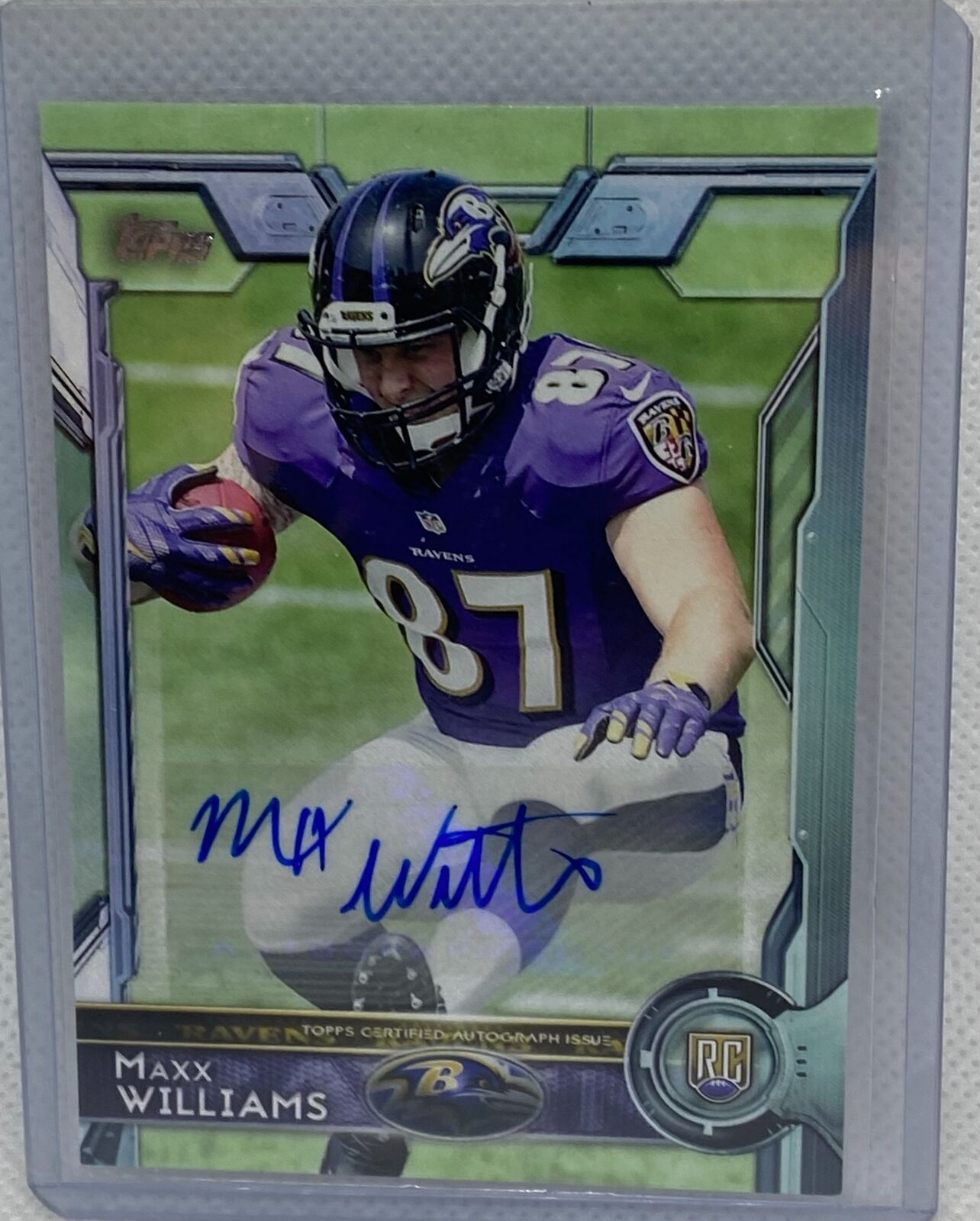 MAXX WILLIAMS 2015 TOPPS SSP RARE PHOTO VARIATION ROOKIE AUTO RC #402