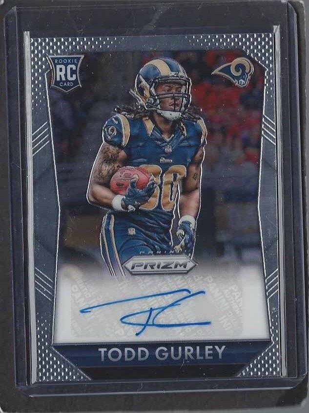 TODD GURLEY 2015 PANINI PRIZM RAMS ROOKIE AUTO RC